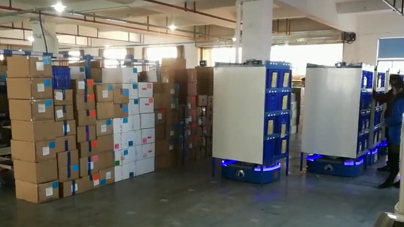 Warehouse logistics AGV