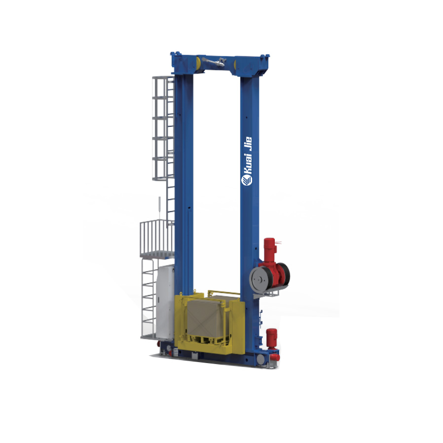 Medium sized double column stacker crane